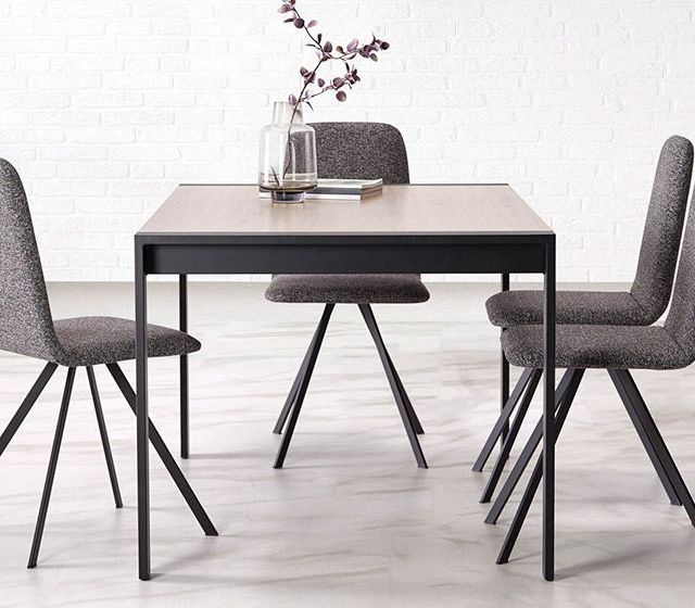 mesa comedor gris